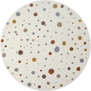 Dywan Beat Kids Nowoczesny Niemowlę Dziewczynka Chłopiec - Kremowy - 160 cm Okrągły