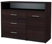 Minimalistyczna Komoda Z Szufladami Wenge R9-M48