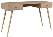 Skandynawskie biurko z szufladami macchiato L1-K72