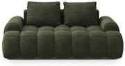 Zielona aksamitna sofa 175 cm Linz – Cosmopolitan Design