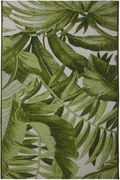 Dywan Capri Foam Bujne Liście Zielony Podgumowany 075x150 Prostokąt