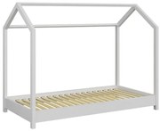 Białe sosnowe łóżko dziecięce 90x200 B0-T52