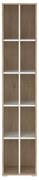 Biało-naturalny regał w dekorze dębu 41x205 cm Sign – Tvilum