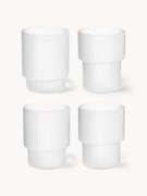 Komplet szklanek ze szkła dmuchanego Ripple, 4 elem.