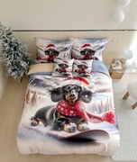 PrzytulneMieszkanie.pl PrzytulneMieszkanie.pl 3D pościel z mikroflanelu FROSTY RIDER kolorowe + poszewka na poduszkę 40x50 cm gratis Rozmiar pościeli: 70 x 90 cm | 140 x 200 cm