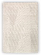 Dywan nowoczesny 3D Lily Wielokąty kremowy 80 cm x 150 cm