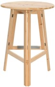 Składany okrągły stolik z drewna jodłowego S9-F57