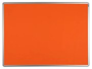 Tablica tekstylna ekoTAB w aluminiowej ramie, 900 x 600 mm, pomarańczowa