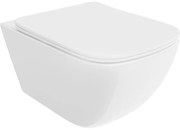 Mexen Timo miska wc Rimless Tornado z deską wolnoopadającą slim, duroplast, biała połysk - 30650200T