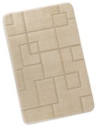 Bellatex Dywanik łazienkowy Bany Prostokąty śmietanowy, 60 x 100 cm