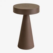 Bezprzewodowa Lampa Stołowa Led Na Zewnątrz Z Żelaza Catinca Brązowy Coffee - Sklum
