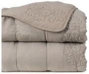 Szarobrązowa narzuta pikowana 240x260 cm – Ixia