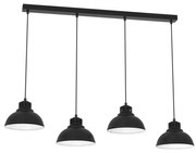 Żyrandol na lince SVEN 4xE27/15W/230V czarny