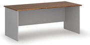 Biurko PRIMO GRAY, 180x80 cm, szary/orzech