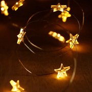 Girlanda świetlna śnieżynki, 60 LED