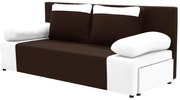 Kanapa sofa 3 os z funkcją spania SONI Brązowy/Biały