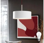 Eglo - LED Lampa wisząca TUNJA 1xE27/60W/230V biała