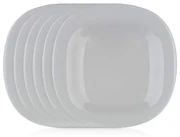 Luminarc Kwadratowy talerz deserowy CARINE 19 cm, 6 szt., szary