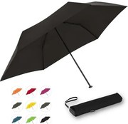 ZERO flat uni po prostu czarny - składany parasol