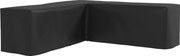 Outsunny Pokrowiec na meble ogrodowe L-kształtny wodoodporny pokrowiec na narożną sofę, przeciw UV, 250 x 250 x 79 cm, czarny | Aosom PL