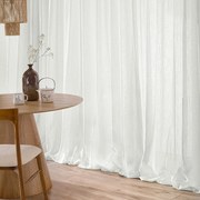 Zasłona na taśmie marszczącej półprzezroczysta ecru 140 x 280 cm 1 szt.