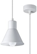 Biała industrialna lampa wisząca - 7X S166 R1-M32