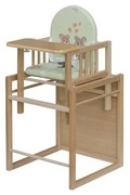COSING - Dziecięce krzesełko do karmienia 2 w 1 Viktoria buk/zielone