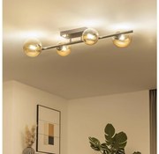 Brilagi - LED Przysufitowy żyrandol MILLA 4xG9/3W/230V czarny chrom/złoty