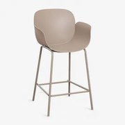 Taboret Ogrodowy Wysoki Z Polipropylenu I Stali Lynette Moka Brown & ↑65 Cm - Sklum