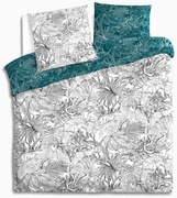 Komplet dwustronnej pościeli bawełnianej w piękny roślinny wzór w rozmiarze 240 cm x 220 cm