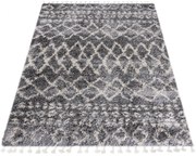 Ciemnoszary dywan prostokątny shaggy H9-Z75