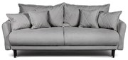 Szara sztruksowa rozkładana/ze schowkiem sofa 215 cm Bjork – Bonami Selection