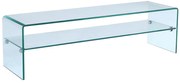 Szafka RTV STILEOS - 1 wnęka - Szkło hartowane
