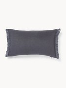 Poszewka na poduszkę z lnu z frędzlami Luana