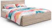 Dwuosobowe Łóżko Dąb Sonoma 140X200 W3-F16