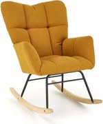 Fotel bujany VASCO musztardowy HALMAR