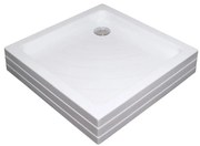 Ravak A007701120 - Kwadratowy brodzik prysznicowy ANGELA 90x90 cm biały