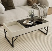 Stolik kawowy kremowy 105x50x40 lunero