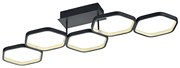 Lampa sufitowa szara z wbudowanym LED-em 3-stopniowy ściemniacz - Jetse Nowoczesny Oswietlenie wewnetrzne