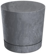 Donica ogrodowa Tubo P Beton Effect 29,2 cm marengo PROSPERPLAST