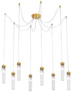 Kolarz 6009.30830 - Żyrandol na lince RAGGIO 8xE14/25W/230V pająk 24K zl.