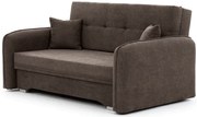 Rozkładana 2-osobowa sofa LAINE, brązowa