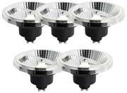 Zestaw 5 ściemnialnych żarówek LED GU10 111mm 10,5W 770LM 4000K