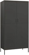 Stalowa szafa gospodarcza dwudrzwiowa antracyt C7-G10