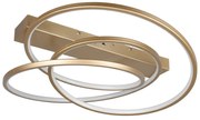 Lampa sufitowa LED ze ściemniaczem w kolorze złota 49x64 cm Darvin – Trio
