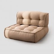 Sofa Modułowa Z Bawełny Yebel Pszenica Brązowa - Sklum