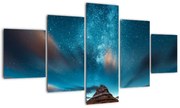 Obraz niebieskiej drogi mlecznej (125x70 cm)
