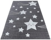 Dywan dziecięcy Kids Gwiazdki szare  200 cm x 290 cm