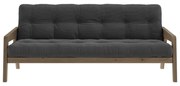 Szara sztruksowa rozkładana sofa 204 cm Grab – Karup Design