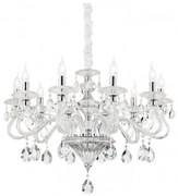 Ideal Lux - Żyrandol kryształowy na łańcuchu NEGRESCO 8xE14/28W/230V śr. 73,5 cm przezroczysty